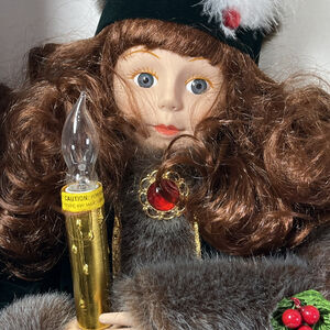 Telco Motion-ettes Illuminated Animated Figure Holiday Time Display Doll WORKS